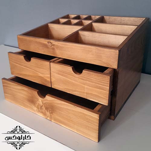 جعبه جواهرات2-جعبه لوازم آرایش-کارلوکس-wooden jewel box-wooden cosmetics box-karlux