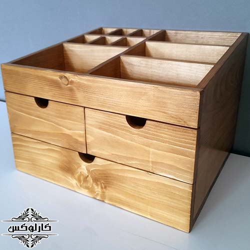 جعبه جواهرات3-جعبه لوازم آرایش-کارلوکس-wooden jewel box-wooden cosmetics box-karlux