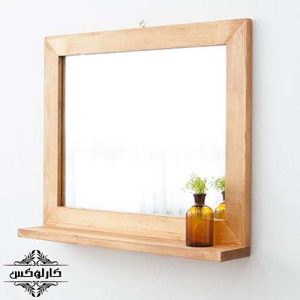 آینه 2 ساده-آینه دیواری ساده-آینه چوبی-کارلوکس-wooden frame mirror-wooden mirror-karlux
